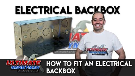 how to fit an electrical back box|how to fit back box.